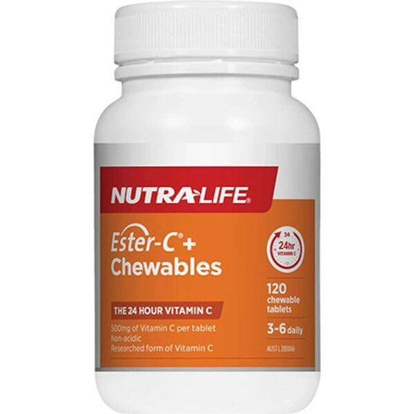 Nutra-Life Ester C + Chewables 120 Tablets