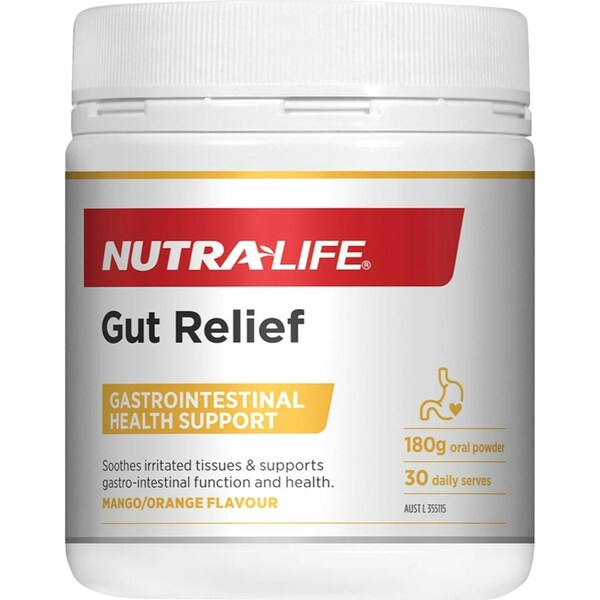 Nutra-Life Gut Relief Powder Mango/Orange - 180g