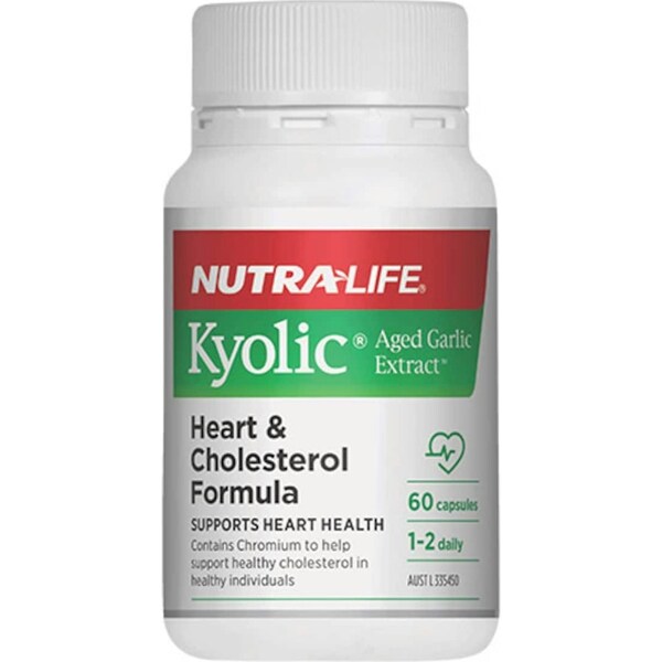 Nutra-Life Kyolic Aged Garlic Extract Heart & Cholesterol 60 Capsules