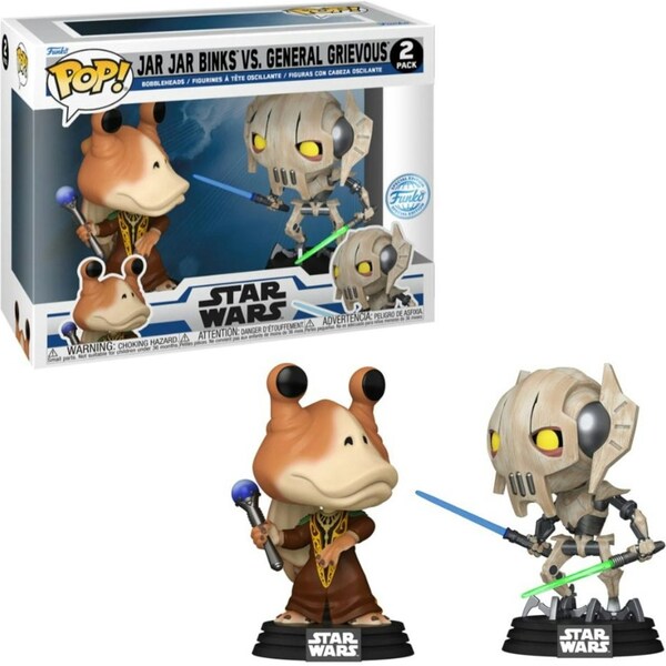 Funko Star Wars The Clone Wars Jar Jar Binks vs General Grievous 2 Pack Funko POP! Vinyl