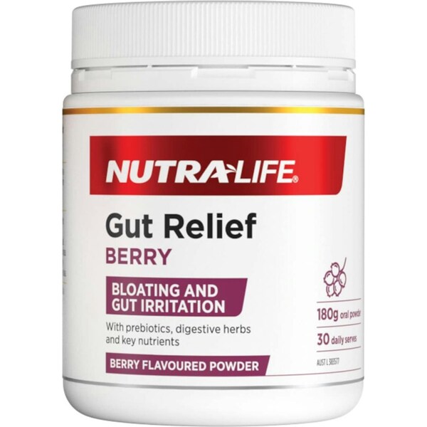 Nutra-Life Gut Relief Powder Berry 180g