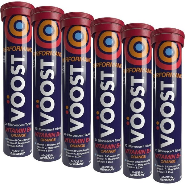 VOOST Performance Vitamin B+ Orange Effervescent Tablets 20 pack 6pk 20pk