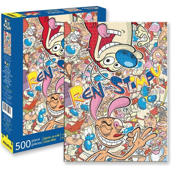Aquarius Ren & Stimpy Puzzle 500 Piece - Urban Attitude