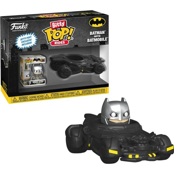 Funko Batman Batman V Superman Armoured Batman with Batmobile Bitty Ride Funko POP! Vinyl