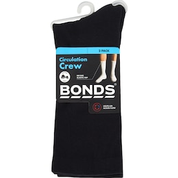 Bonds Mens Legendary Crew Socks Size 11-14 2 pack – Woolworths