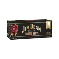 Jim Beam Black Label Double Serve Cans
