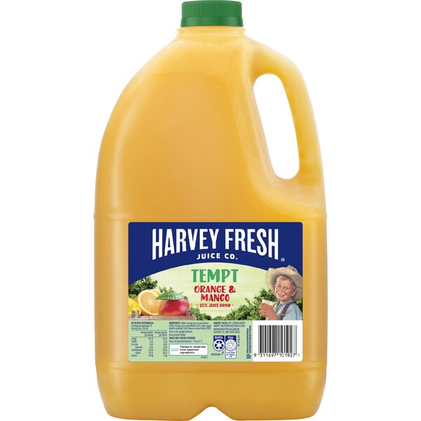 Tempt Orange & Mango 25% Fruit Drinks 3L