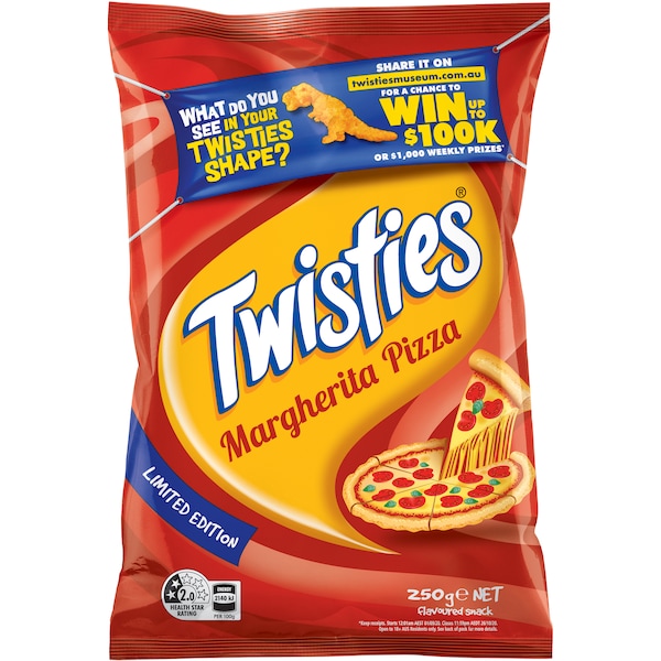 Twisties Margherita Pizza 250g