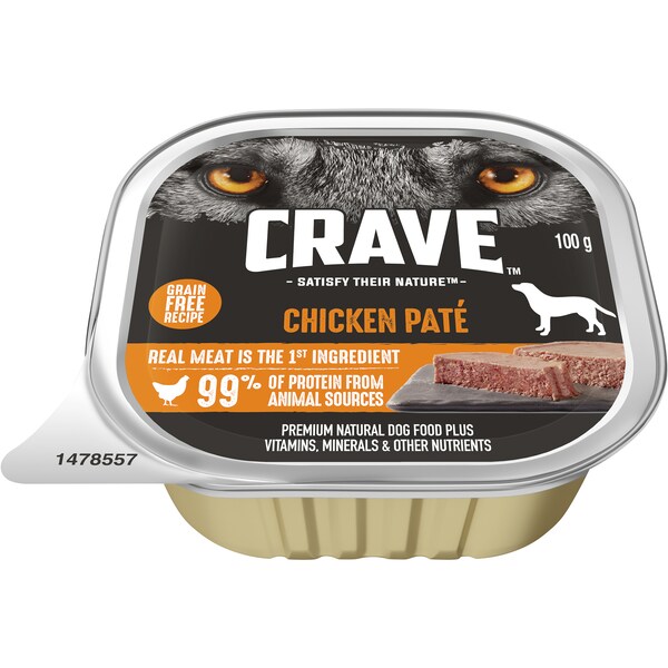 Crave Wet Dog Food Chicken Pate 100g