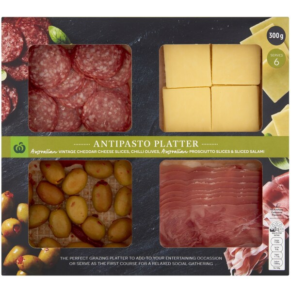 Woolworths Vintage Cheese & Antipasto Platter 300g