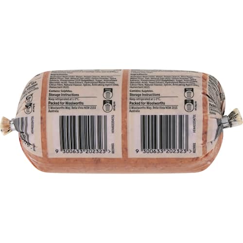 Woolworths Aussie Beef Gluten Free Sausage Mince 500g bunch