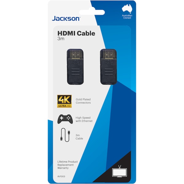 Jackson 4K HDmi Cable 3M each