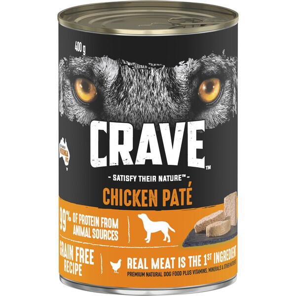 Crave Wet Dog Food Chicken Pate 400g