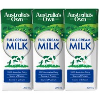 Australia's Own Full Cream Long Life Milk UHT