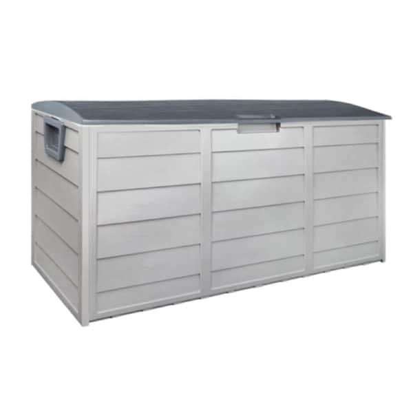 290L Weatherproof Outdoor Storage Box Grey