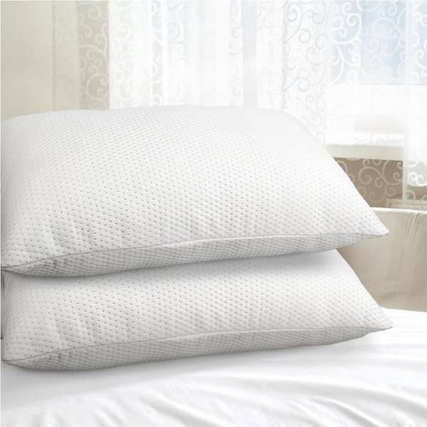 Giselle Memory Foam Pillow 13cm Thick Twin Pack