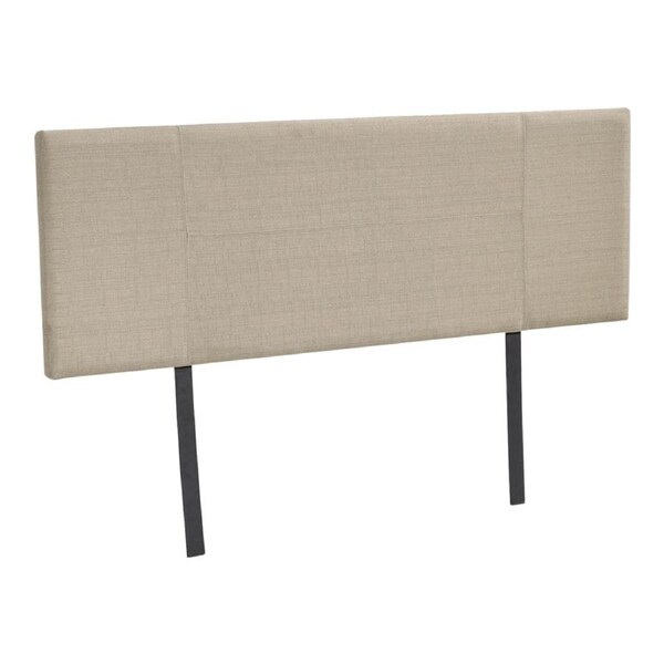 Linen Fabric Double Bed Headboard Bedhead - Beige