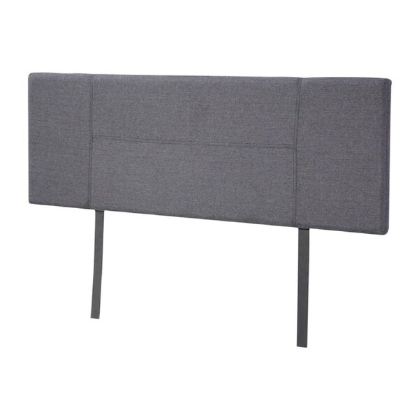 Linen Fabric Double Bed Headboard Bedhead - Grey
