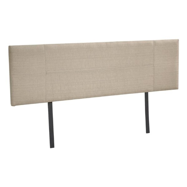 Linen Fabric King Bed Headboard Bedhead - Beige