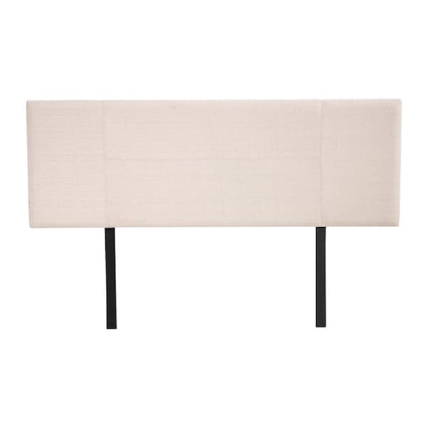 Linen Fabric Queen Bed Headboard Bedhead - Beige