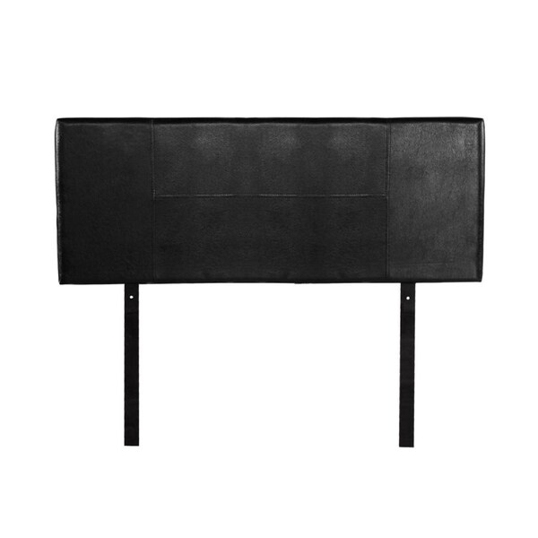 PU Leather Double Bed Headboard Bedhead - Black