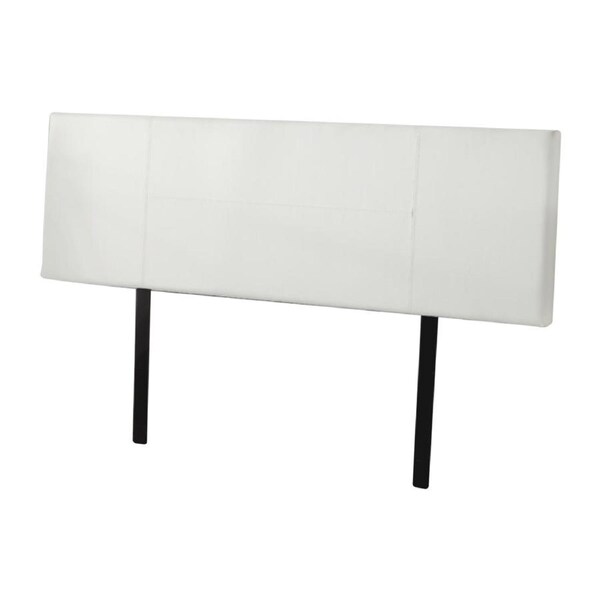 PU Leather King Bed Headboard Bedhead - White