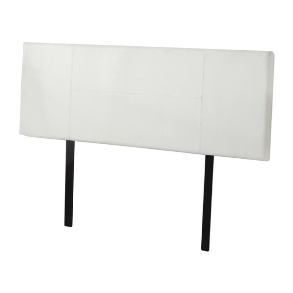 PU Leather Queen Bed Headboard Bedhead - White