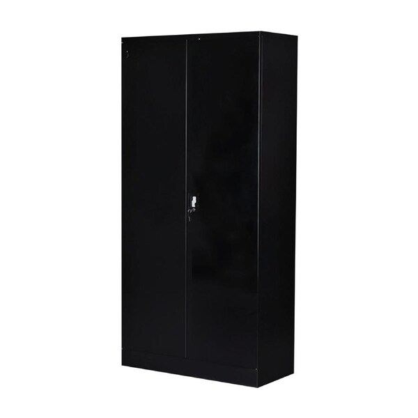 Two-Door Shelf Office Gym Filing Storage Locker Cabinet Safe