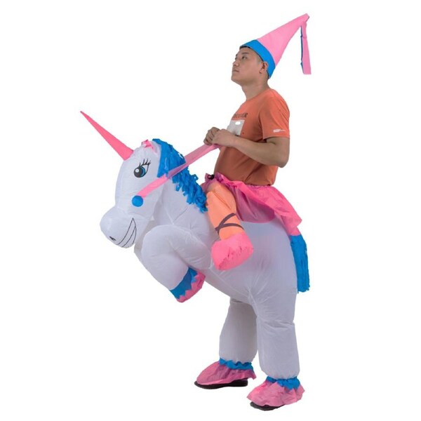 UNICORN Fancy Dress Inflatable Suit -Fan Operated Costume