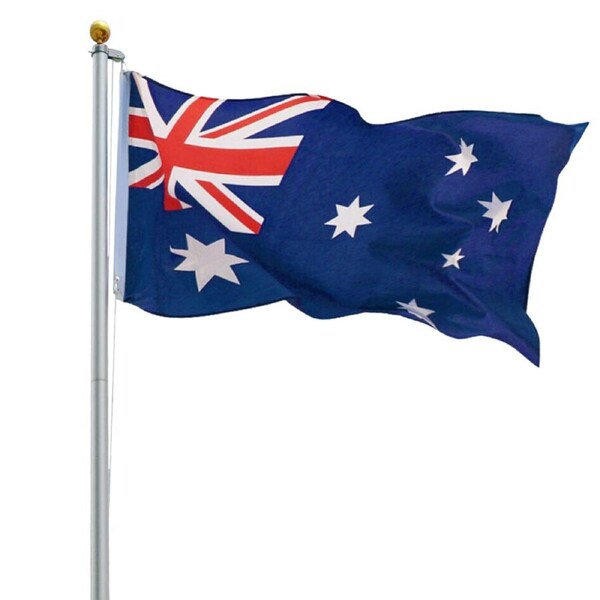 6.0m Flag Pole Full Set / Kit w Australian Flag