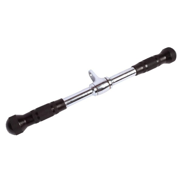 Randy & Travis Rubber Coated Solid Straight Bar Attachment for Cable Machines