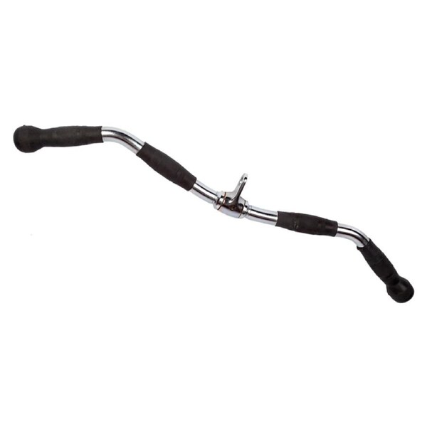 Randy & Travis Rubber-Coated Revolving Curl Row Bar Attachment for Gyms
