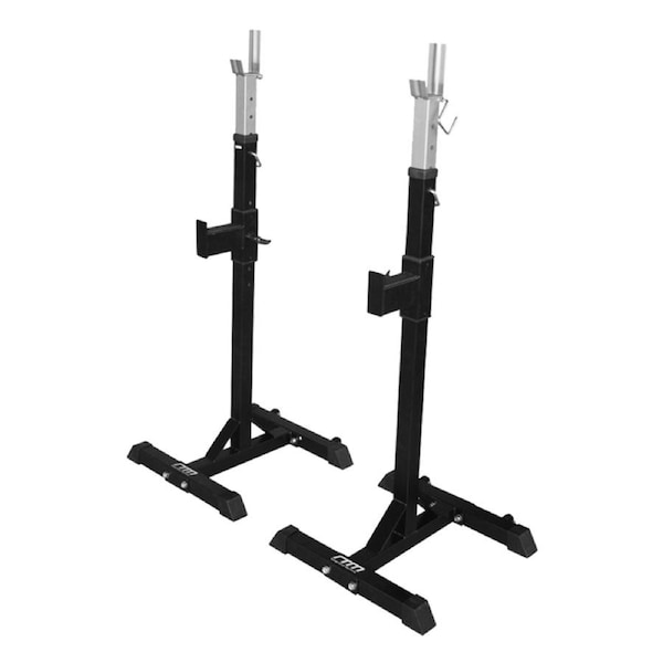 Squat Rack Stand Pair Bench Press Weight Lifting Barbell