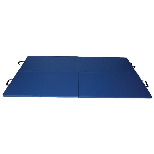 Folding Blue Exercise Mat – Gymnastics, Martial Arts, Yoga, Karate & Judo Training