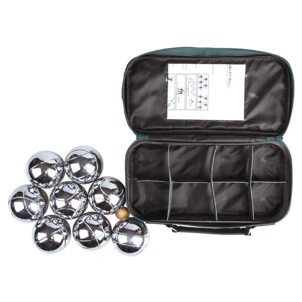 Deluxe Boules Bocce 8 Alloy Ball Set