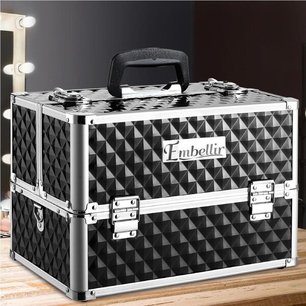 1X Embellir Makeup Case Beauty Box Portable Professional Organiser Cosmetic Bag