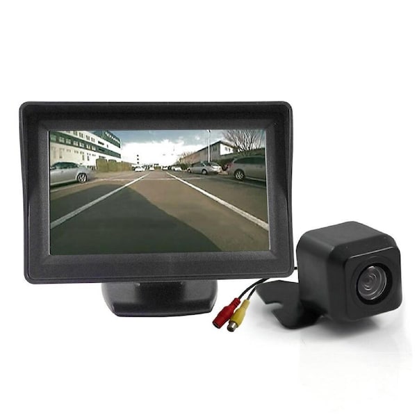 Elinz 4.3" Monitor + 12v Reversing Camera Kit Car Caravan LCD Rearview IR Night Vision