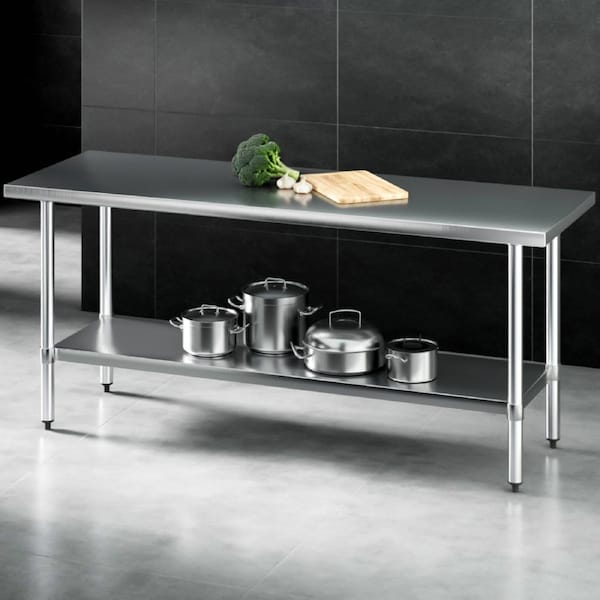 Cefito 1829x610mm Stainless Steel Kitchen Bench 304