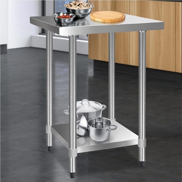 Cefito 610x610mm Stainless Steel Kitchen Bench 430