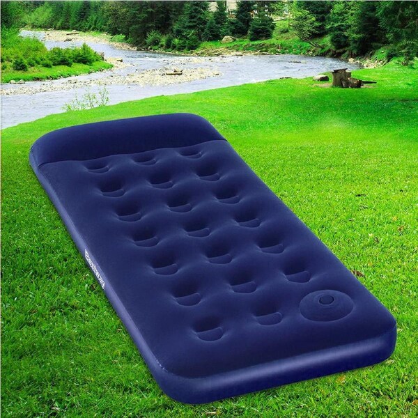 185x76x22cm Bestway Air Mattress Single Inflatable Bed Airbed Blue