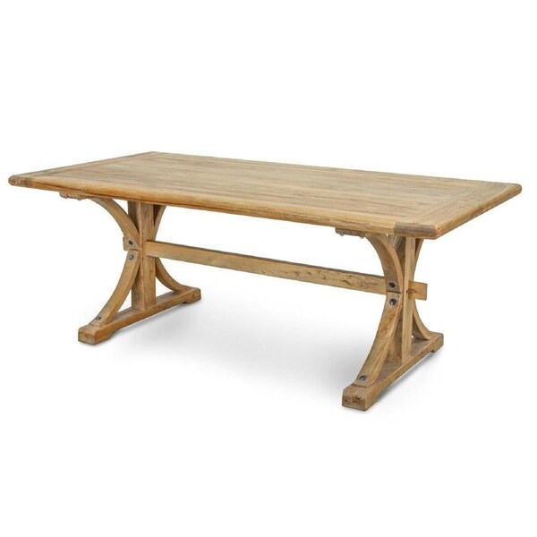 Marcus Reclaimed Elm Wood Dining Table 2M - Natural