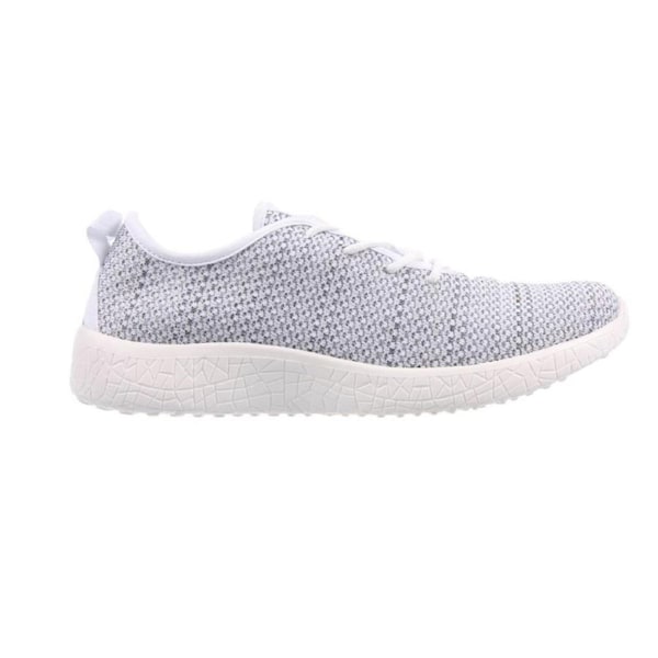 AEROSPORT Impress Womens Memory Foam Runners Sneakers Gym Knit Mesh White/Grey / 5