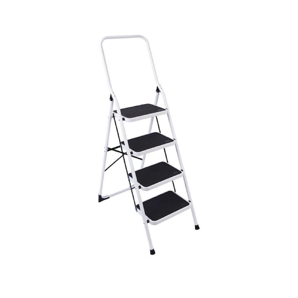 Foldable Non Slip 4 Step Steel Ladder