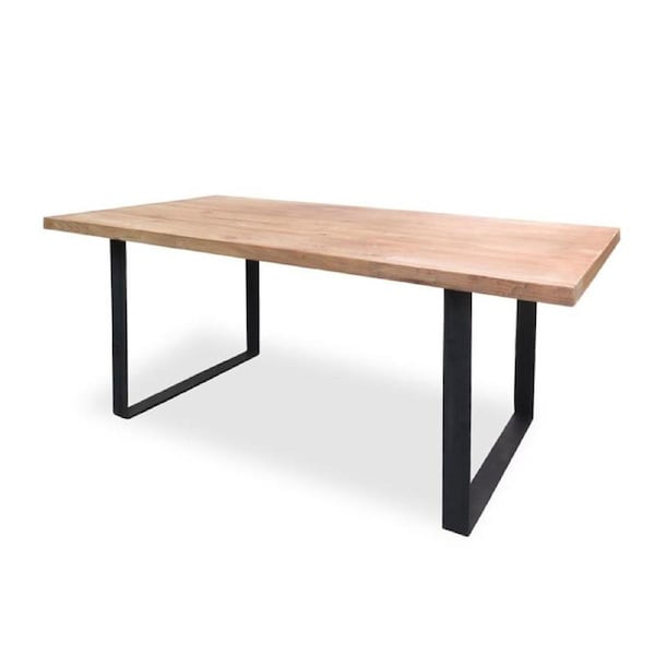 Dalton Reclaimed Elm Wood 1.5m Dining Table - Rustic Natural