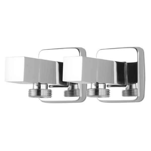 ACA Square Chrome Laundry Washing Machine Tap Set