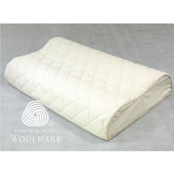 Hybrid Therapeutic Contoured Latex Pillow with Wool