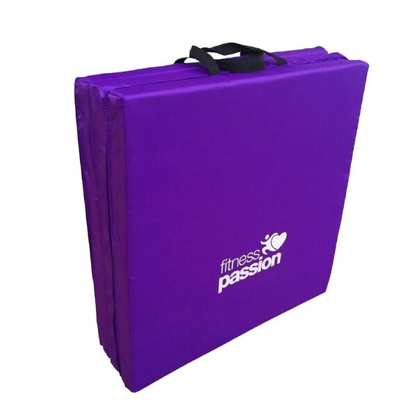 Folding Exercise Mat for Yoga, Pilates & Gym Purple