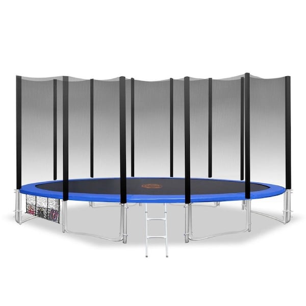 Blizzard 16 Ft Trampoline With Net - Blue