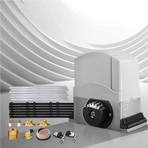 Electric Sliding Gate Opener 1200KG Auto Keypad Hardware Remote 6M