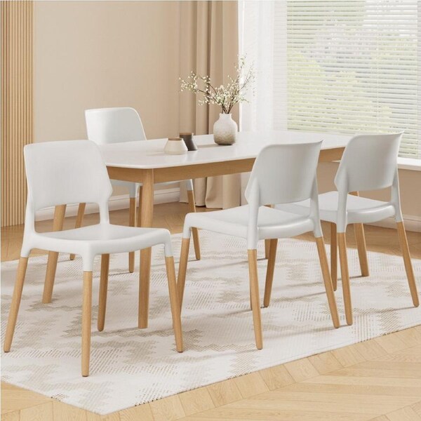 1 Set of 4 Artiss Dining Chairs White